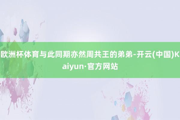 欧洲杯体育与此同期亦然周共王的弟弟-开云(中国)Kaiyun·官方网站