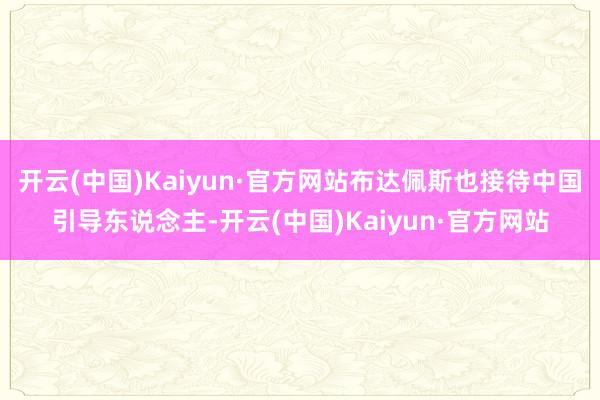 开云(中国)Kaiyun·官方网站布达佩斯也接待中国引导东说念主-开云(中国)Kaiyun·官方网站