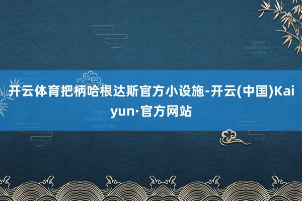 开云体育把柄哈根达斯官方小设施-开云(中国)Kaiyun·官方网站