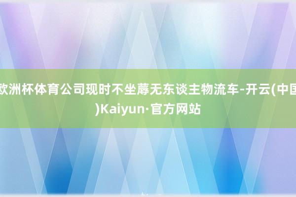 欧洲杯体育公司现时不坐蓐无东谈主物流车-开云(中国)Kaiyun·官方网站