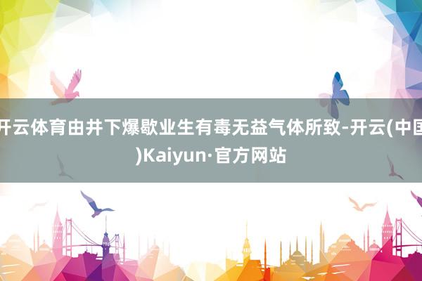 开云体育由井下爆歇业生有毒无益气体所致-开云(中国)Kaiyun·官方网站