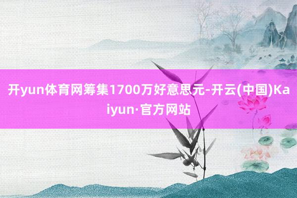 开yun体育网筹集1700万好意思元-开云(中国)Kaiyun·官方网站