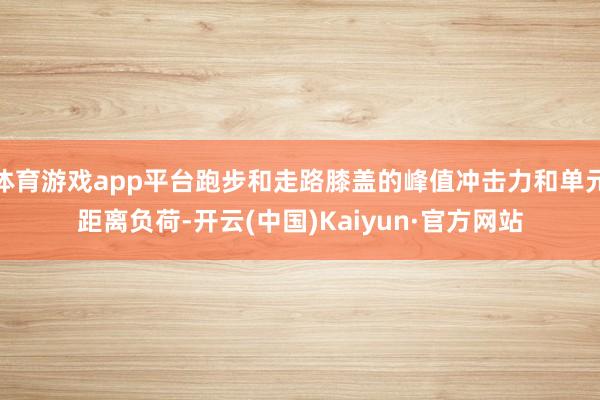 体育游戏app平台跑步和走路膝盖的峰值冲击力和单元距离负荷-开云(中国)Kaiyun·官方网站